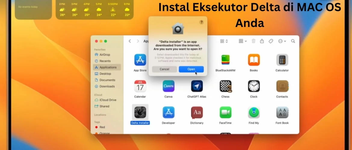 Installing Delta in MAC OS