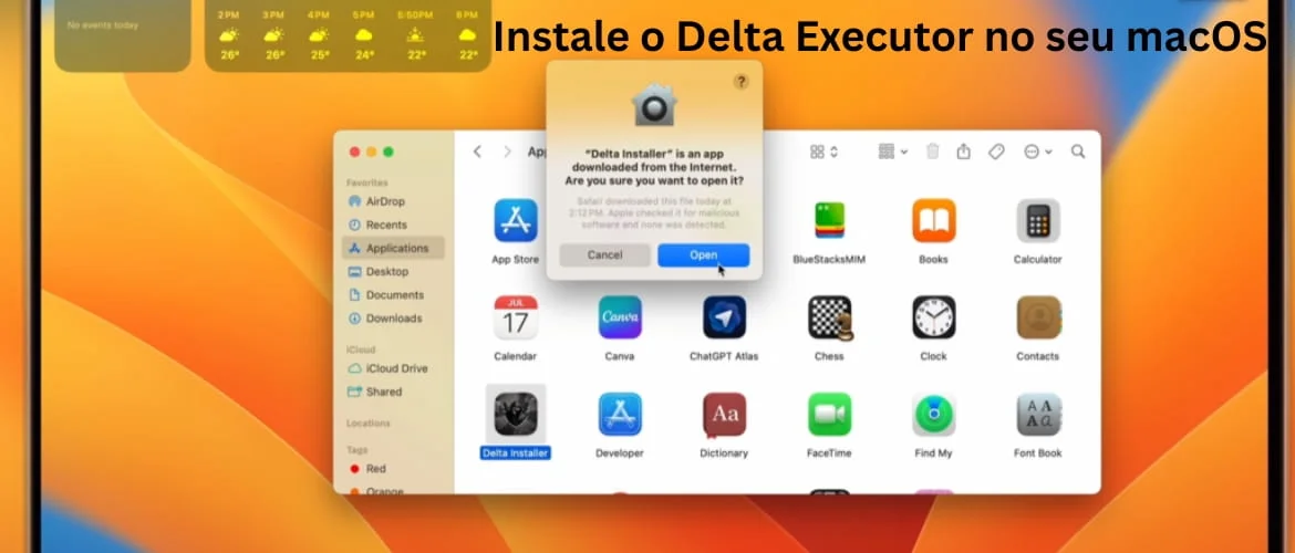 Instalando o Delta no macOS