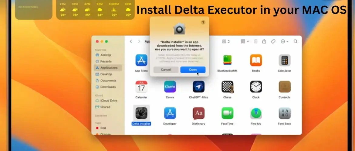 Installing Delta in MAC OS